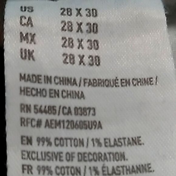 American Eagle Men's Medium Wash Skinny Jeans. 28/30 - Picture 7 of 8